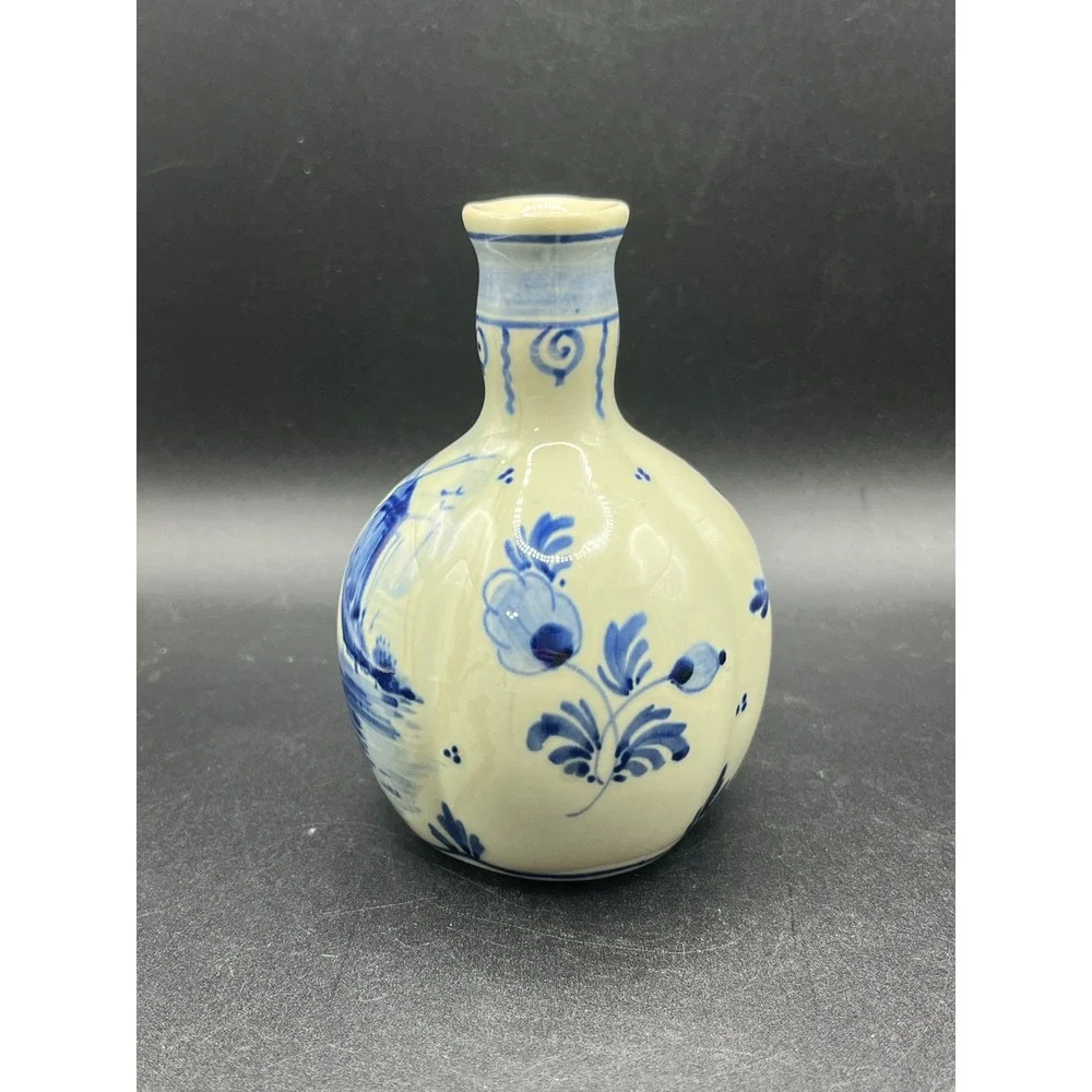 Vtg PZH Delft Blue GIN Bottle‎ 4